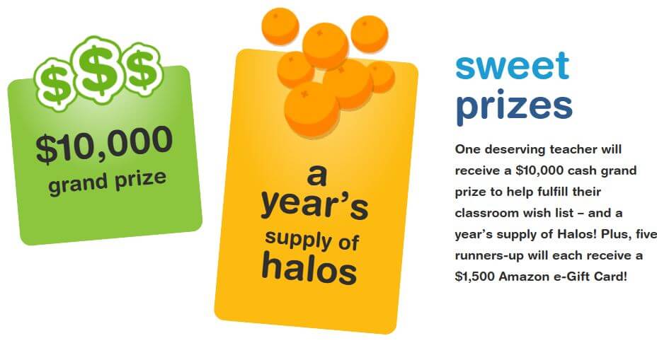 Wonderful Halos Sweetest Teacher Contest