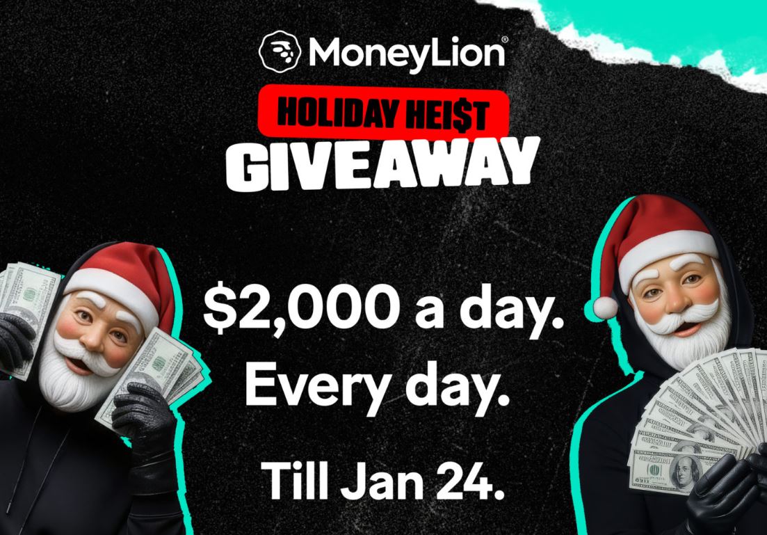 MONEYLION HOLIDAY HEIST GIVEAWAY