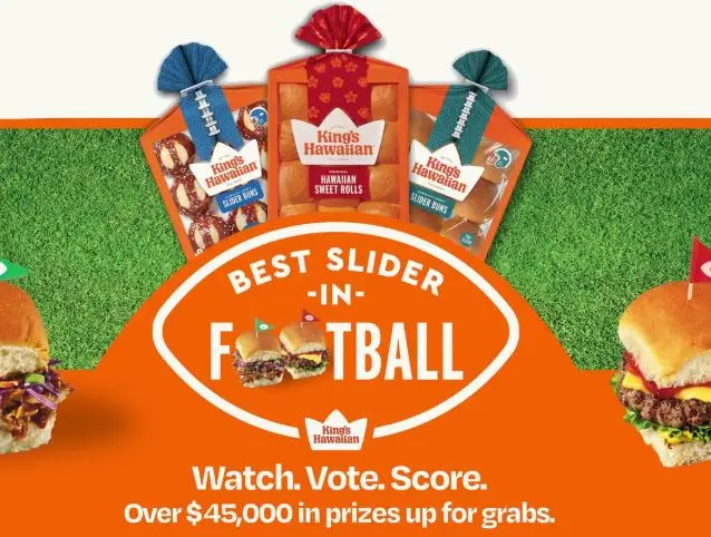 King’s Hawaiian Best Slider In Football Sweepstakes
