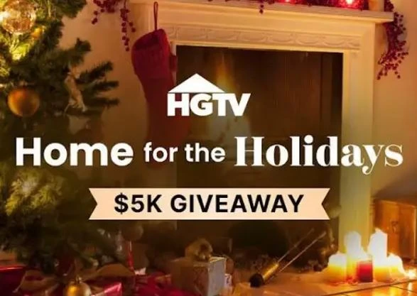 HGTV Home For the Holidays Cash Prize  Giveaway 2026